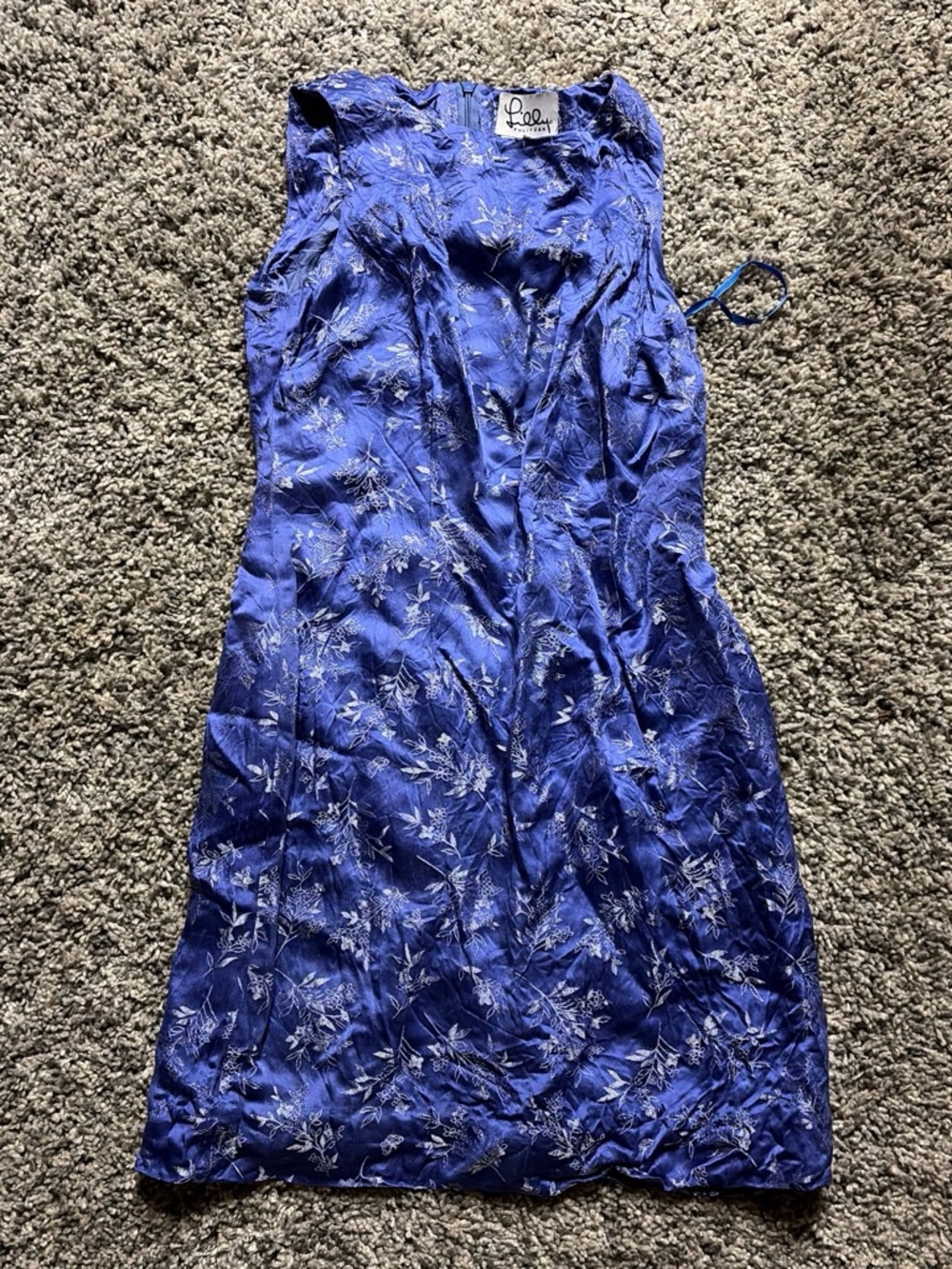 Lilly Pulitzer Royal Blue Sleeveless Floral Shift Dress